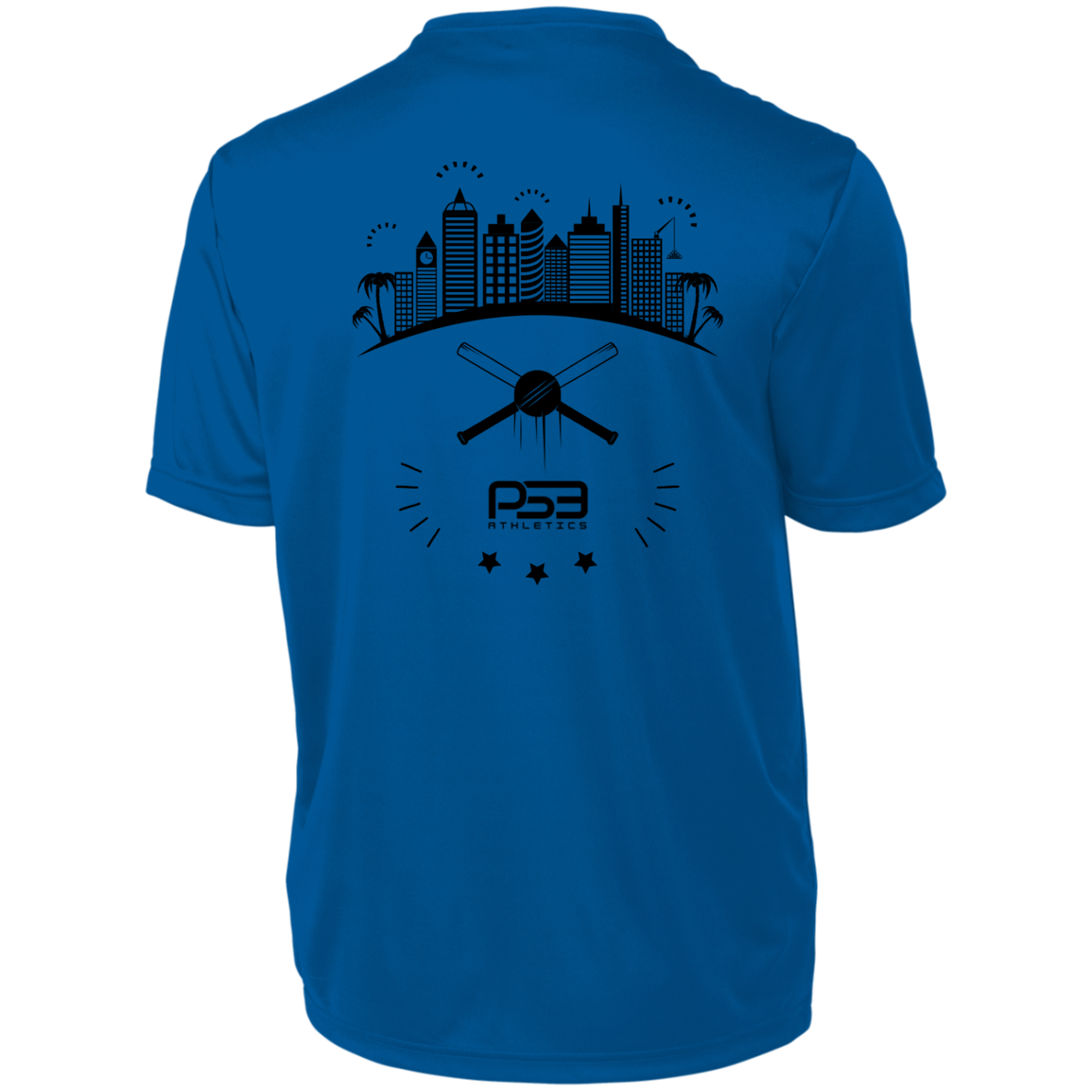 Baseball City Bright & Black Youth Moisture-Wicking Tee