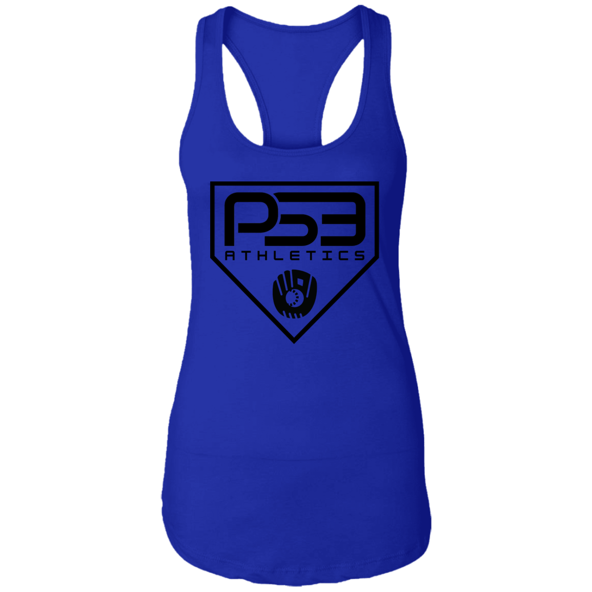 Black Plate Logo Ladies Ideal Racerback Tank