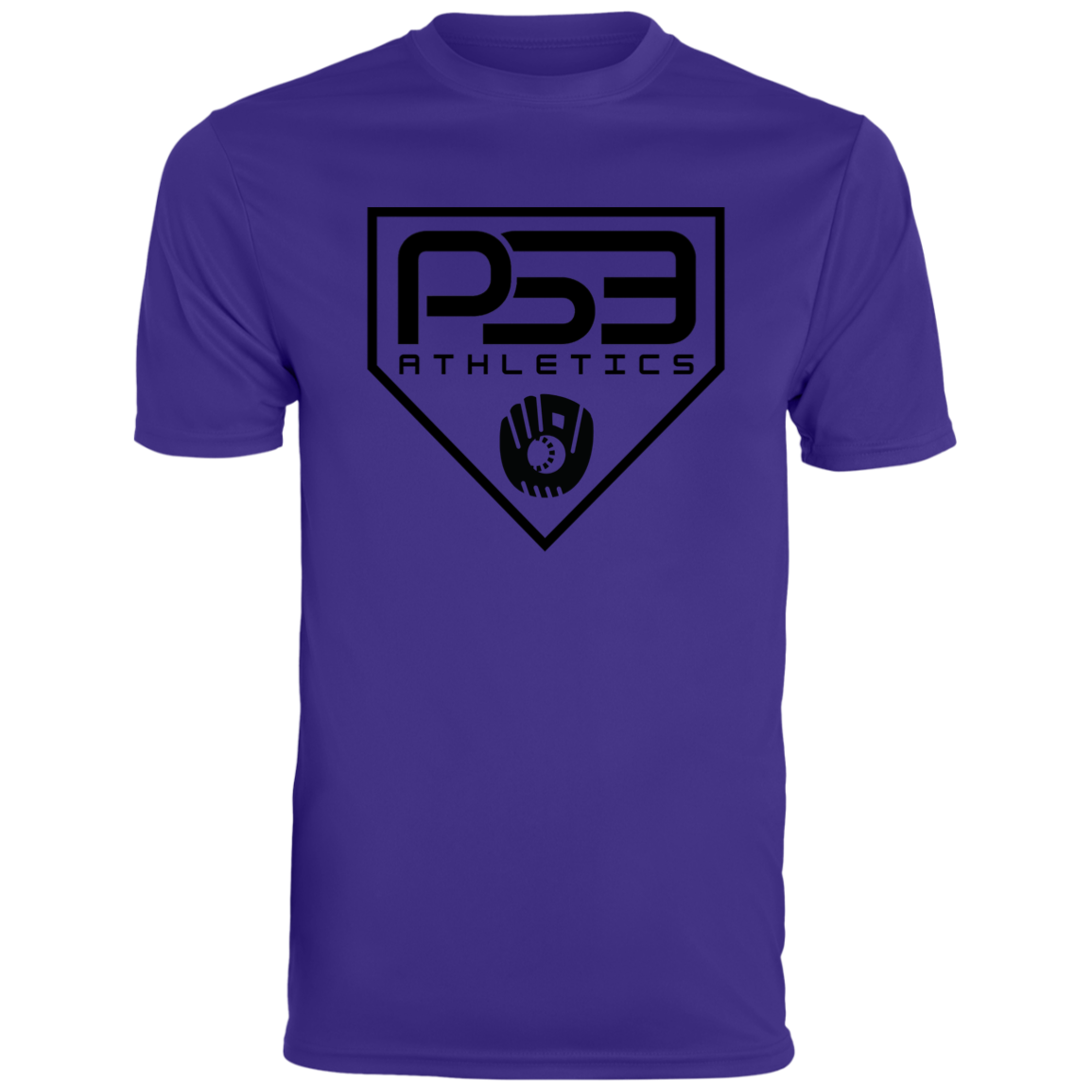 Black Plate Logo Men's Moisture-Wicking Tee