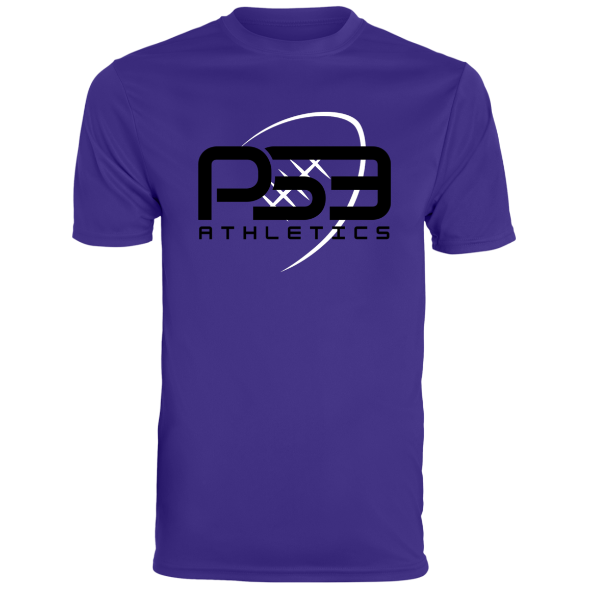 Black Football Logo Men's Moisture-Wicking Tee