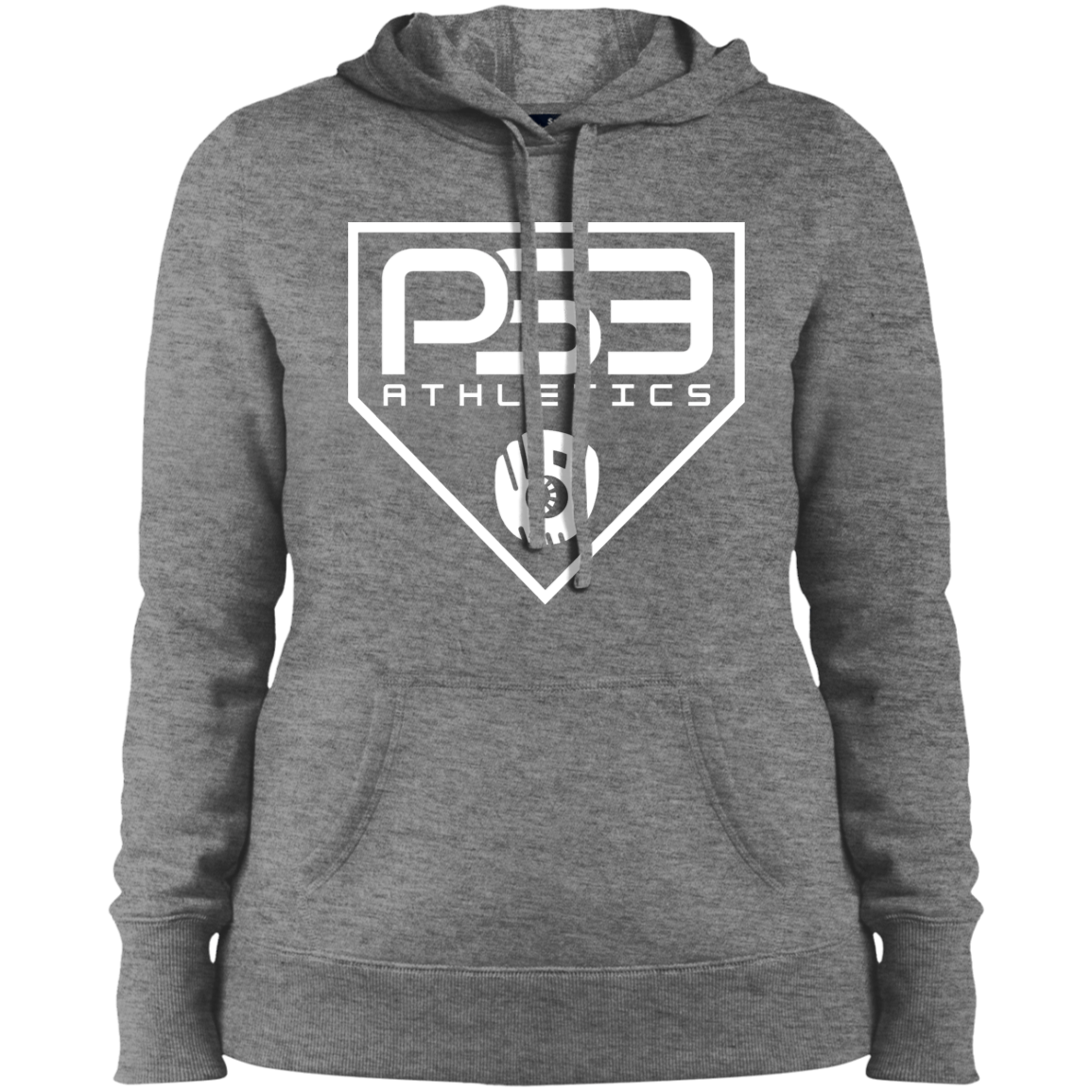White Plate Logo Ladies' Pullover Hooded Sweatshirt