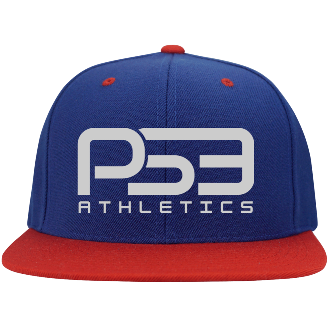 PS3 Classic Embroidered Flat Bill High-Profile Snapback Hat