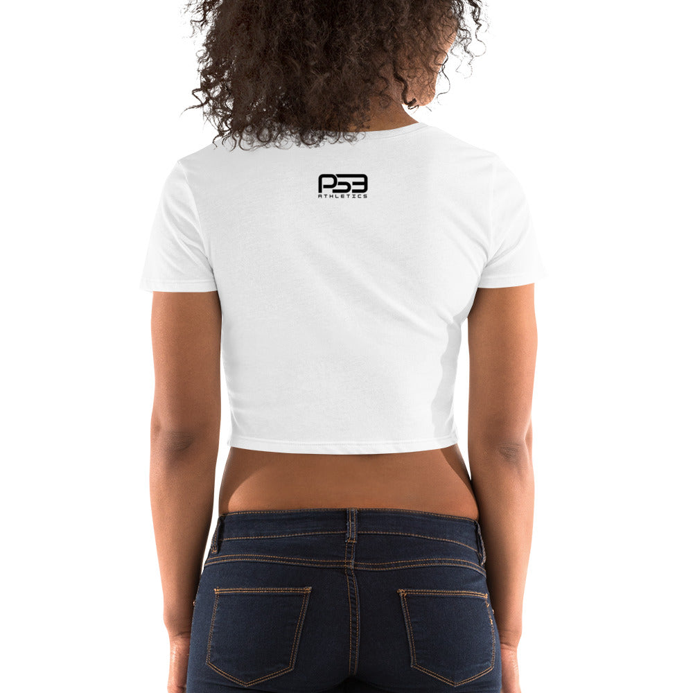 Baseball Mom Black Women’s Crop Tee