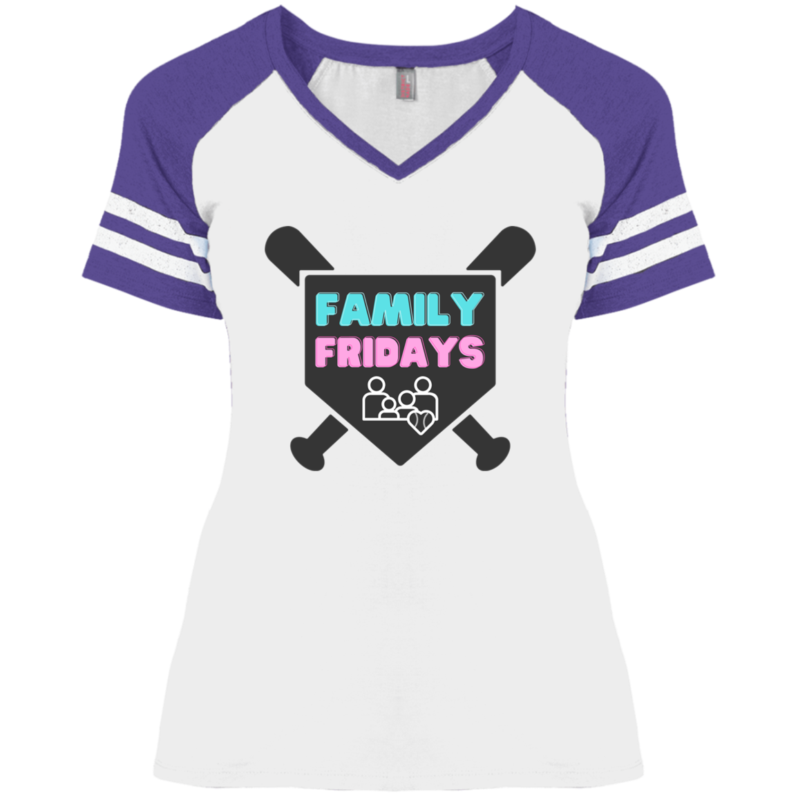 FAMILY FRIDAYS Ladies' Game V-Neck T-Shirt