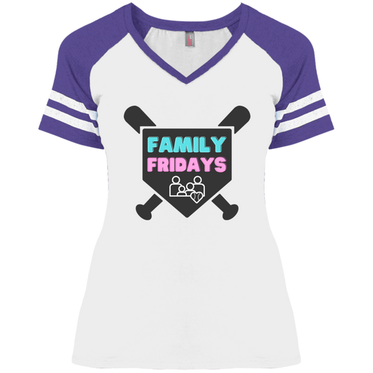 FAMILY FRIDAYS Ladies' Game V-Neck T-Shirt