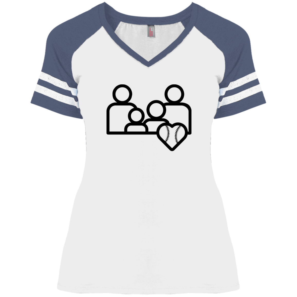 BASEBALL FAMILY Ladies' Game V-Neck T-Shirt