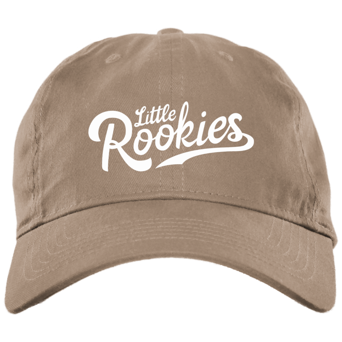 Little Rookies WHT Brushed Twill Unstructured Dad Cap