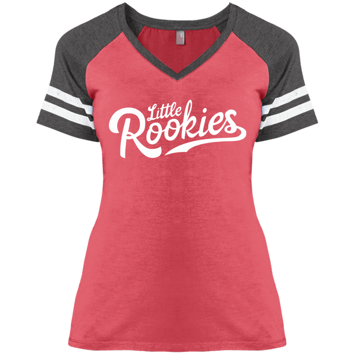 Little Rookies WHT Ladies' Game V-Neck T-Shirt