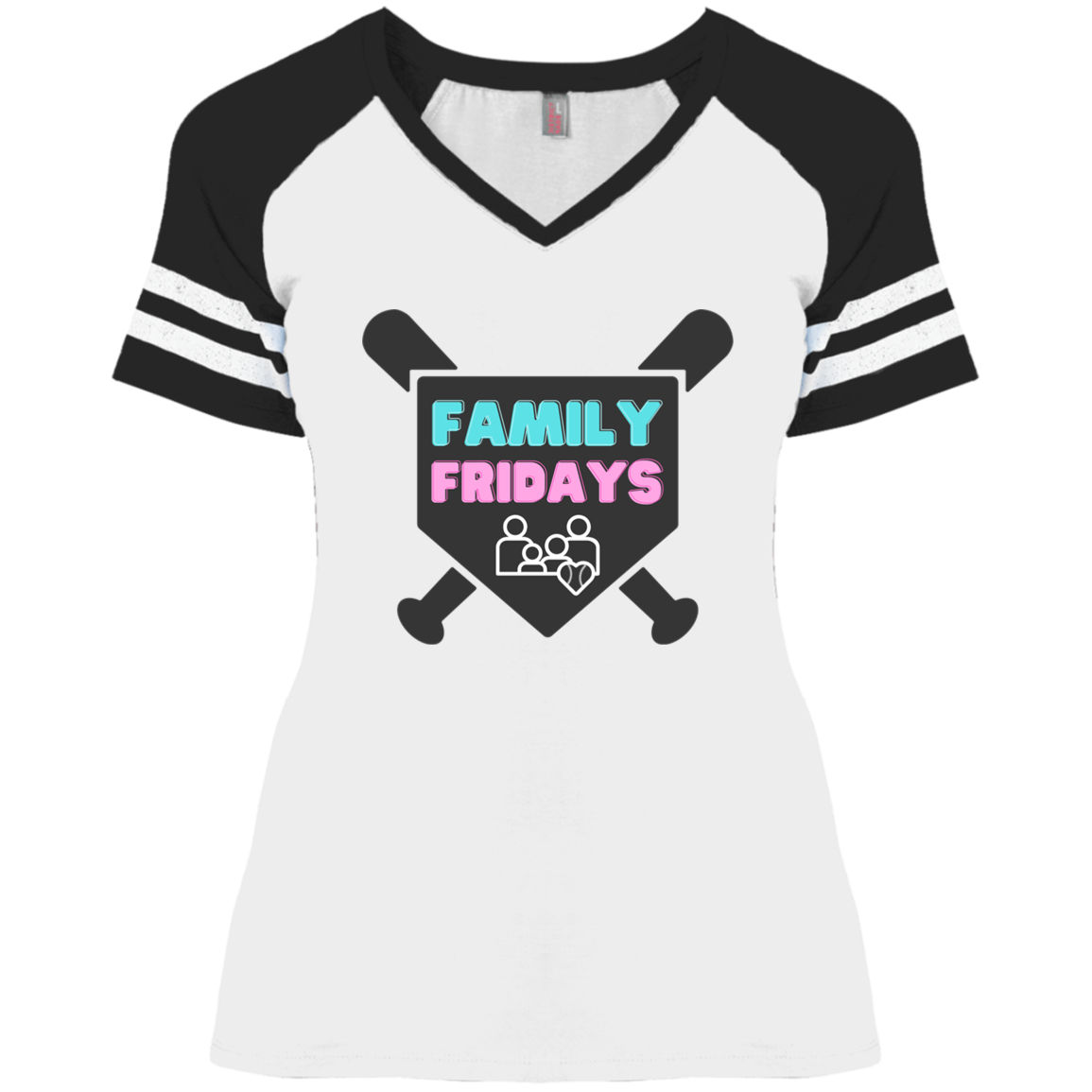 FAMILY FRIDAYS Ladies' Game V-Neck T-Shirt