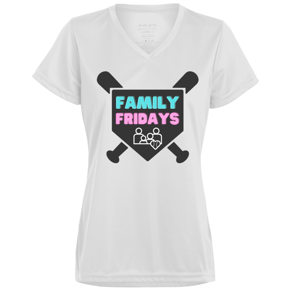 FAMILY FRIDAYS Ladies’ Moisture-Wicking V-Neck Tee