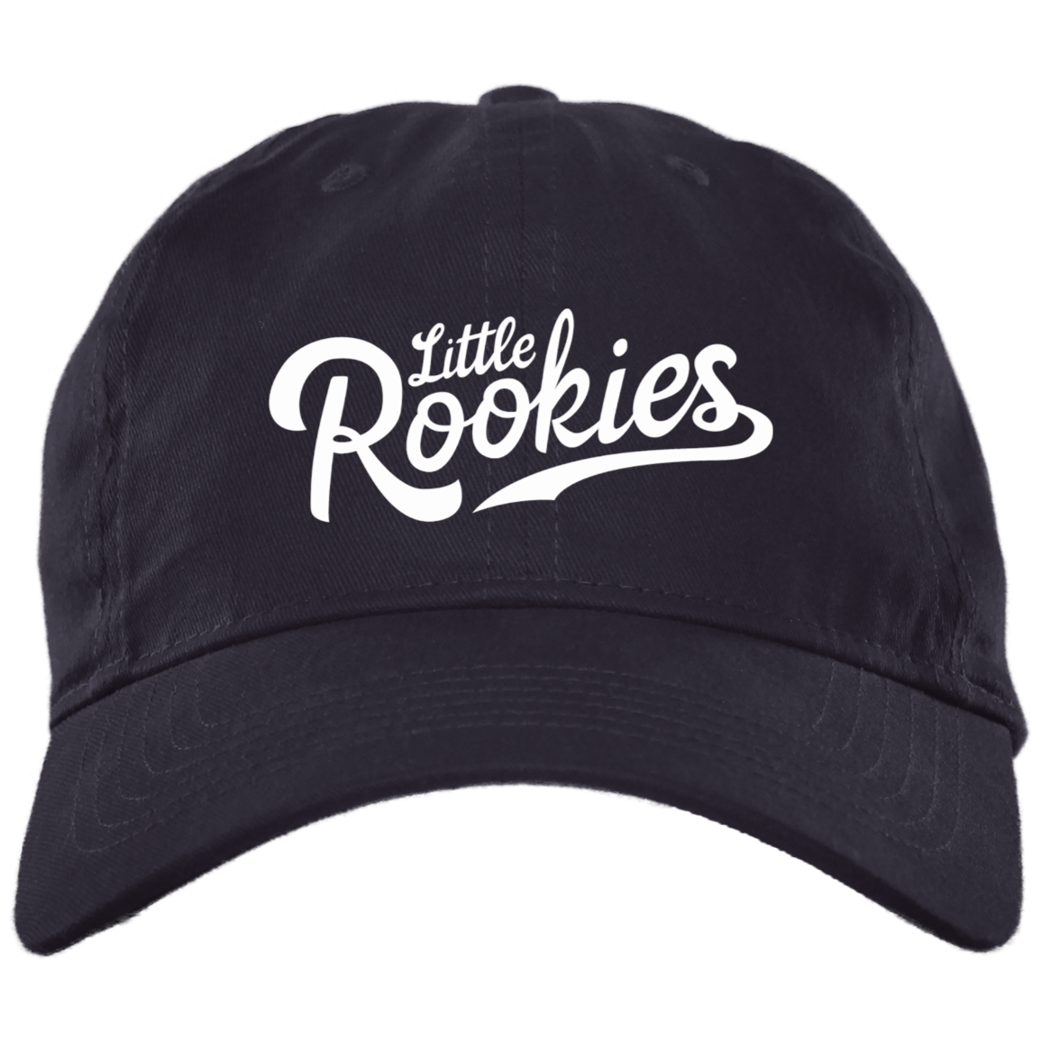 Little Rookies WHT Brushed Twill Unstructured Dad Cap