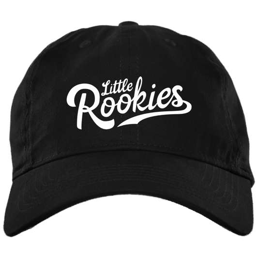 Little Rookies WHT Brushed Twill Unstructured Dad Cap