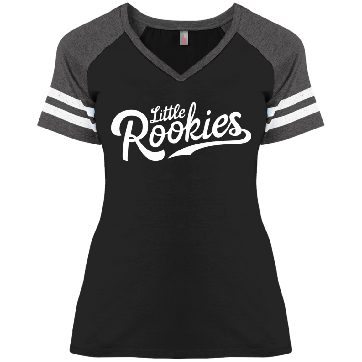 Little Rookies WHT Ladies' Game V-Neck T-Shirt