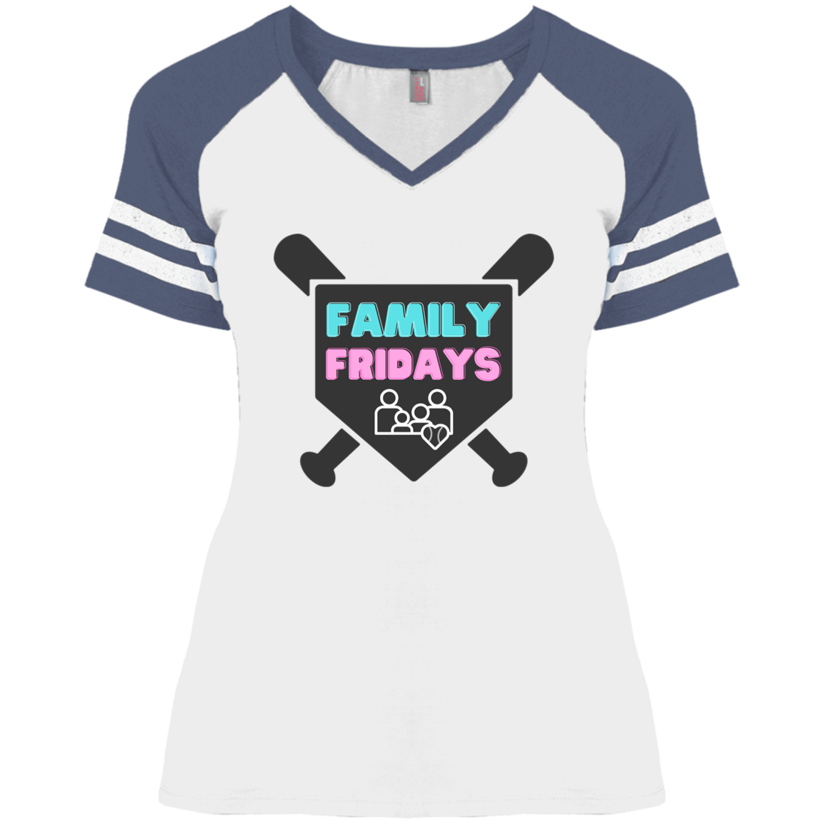 FAMILY FRIDAYS Ladies' Game V-Neck T-Shirt