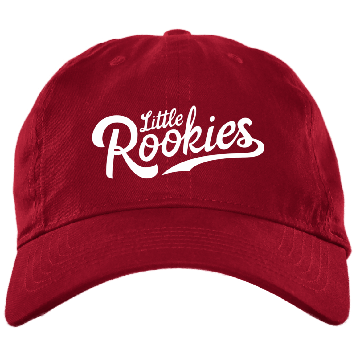 Little Rookies WHT Brushed Twill Unstructured Dad Cap