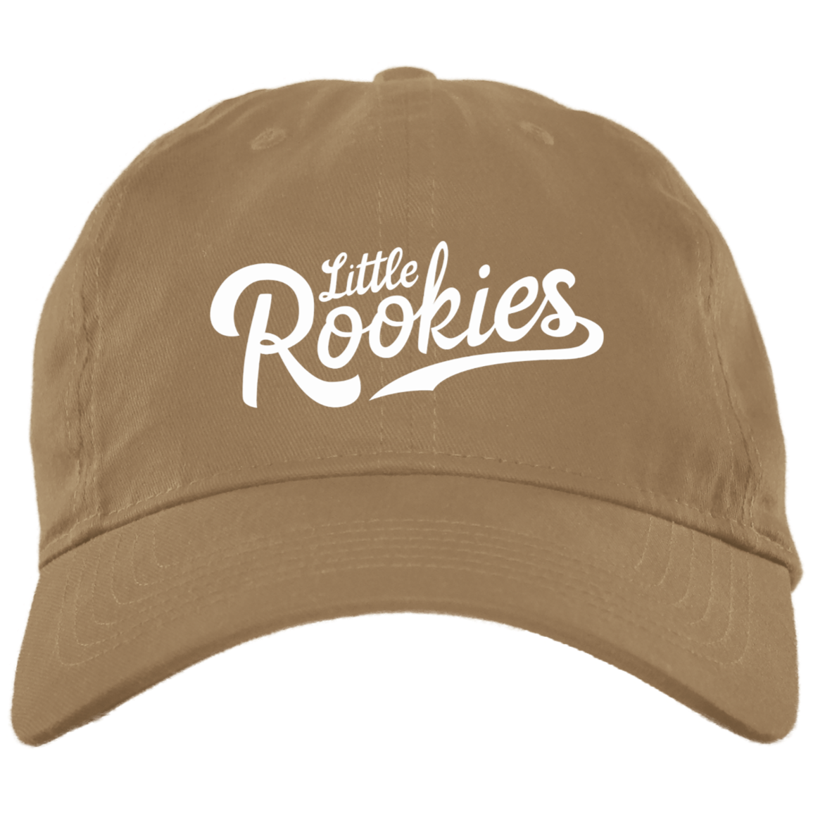 Little Rookies WHT Brushed Twill Unstructured Dad Cap