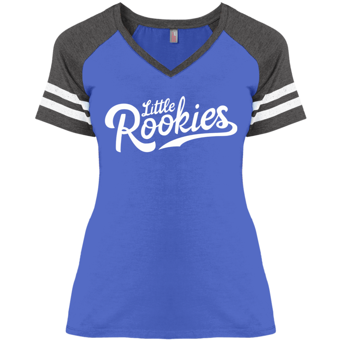 Little Rookies WHT Ladies' Game V-Neck T-Shirt