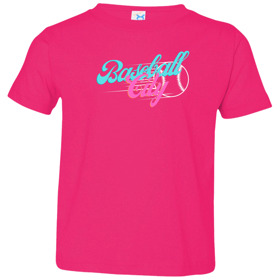 Baseball City Bright & White Toddler Jersey T-Shirt