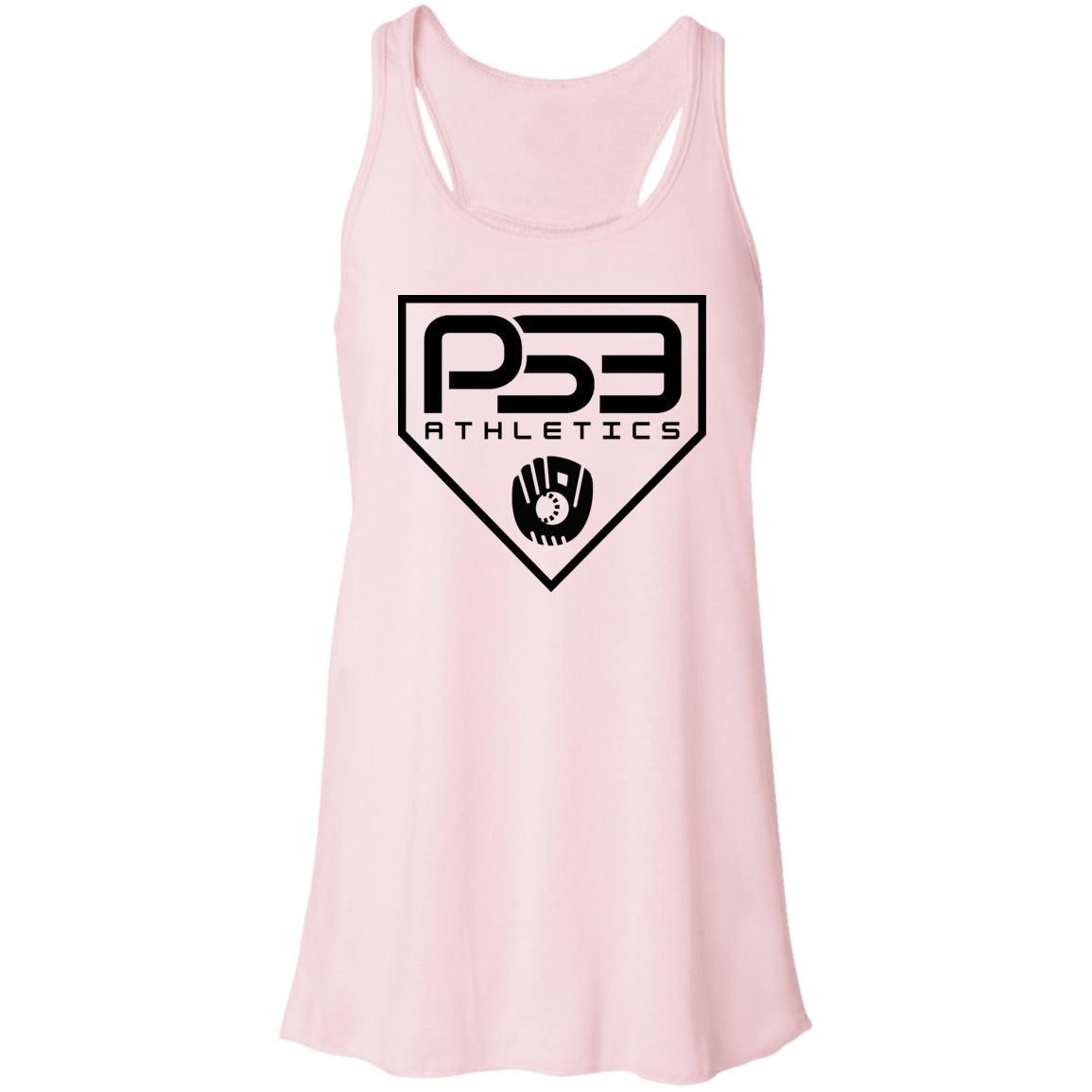 Black Plate Logo Flowy Racerback Tank