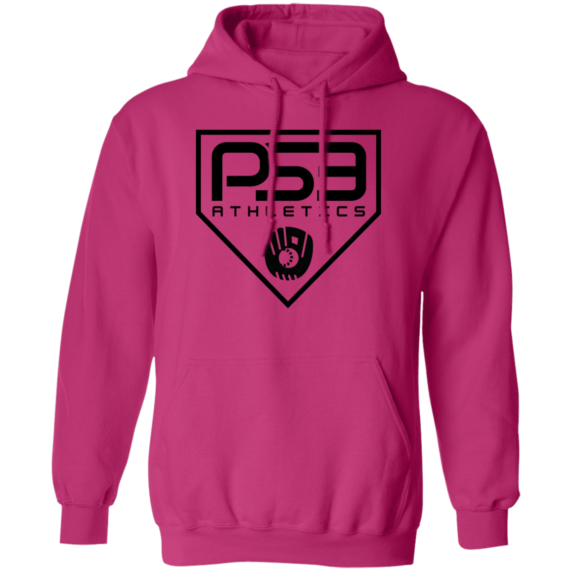 Black Plate Logo Pullover Hoodie