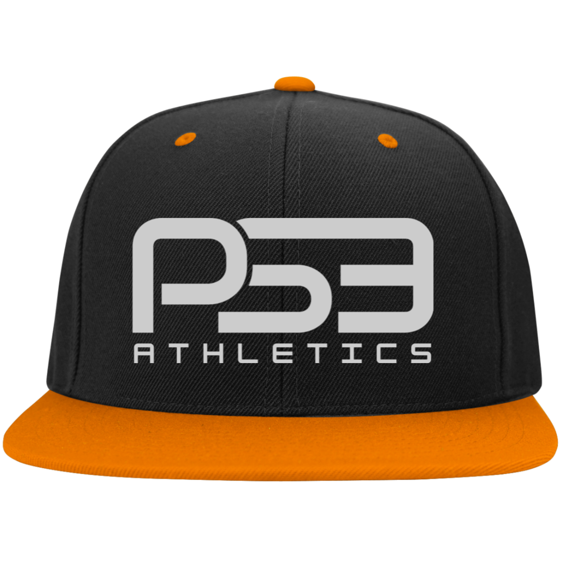 PS3 Classic Embroidered Flat Bill High-Profile Snapback Hat