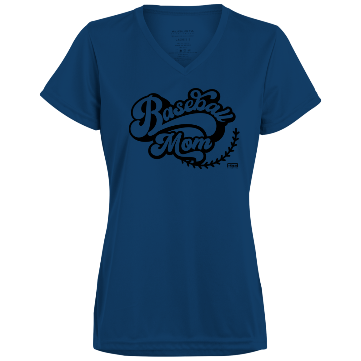 Baseball Mom Ladies’ Moisture-Wicking V-Neck Tee