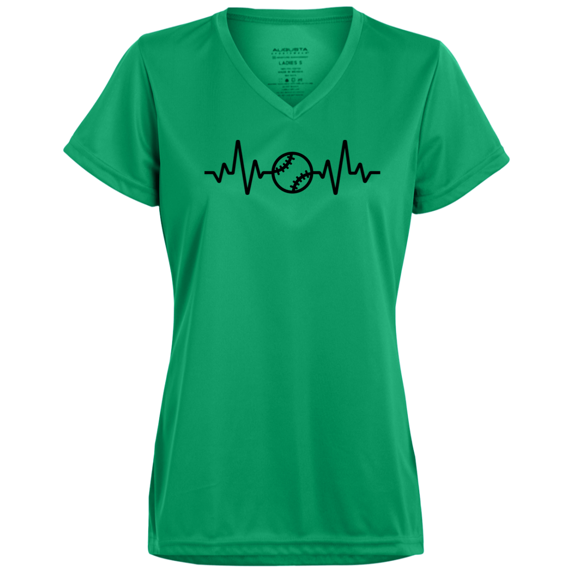 Baseball Life Ladies’ Moisture-Wicking V-Neck Tee