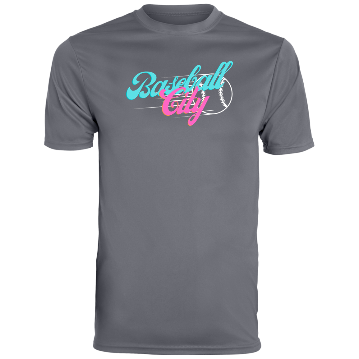 Baseball City Bright & White Youth Moisture-Wicking Tee
