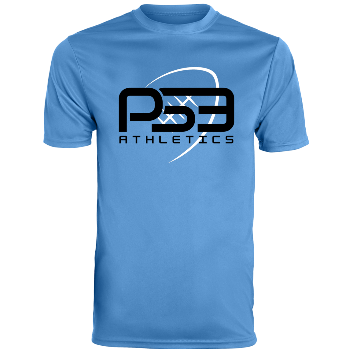 Black Football Logo Men's Moisture-Wicking Tee