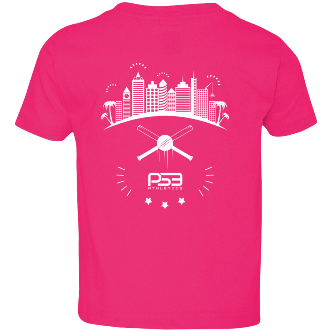 Baseball City Bright & White Toddler Jersey T-Shirt