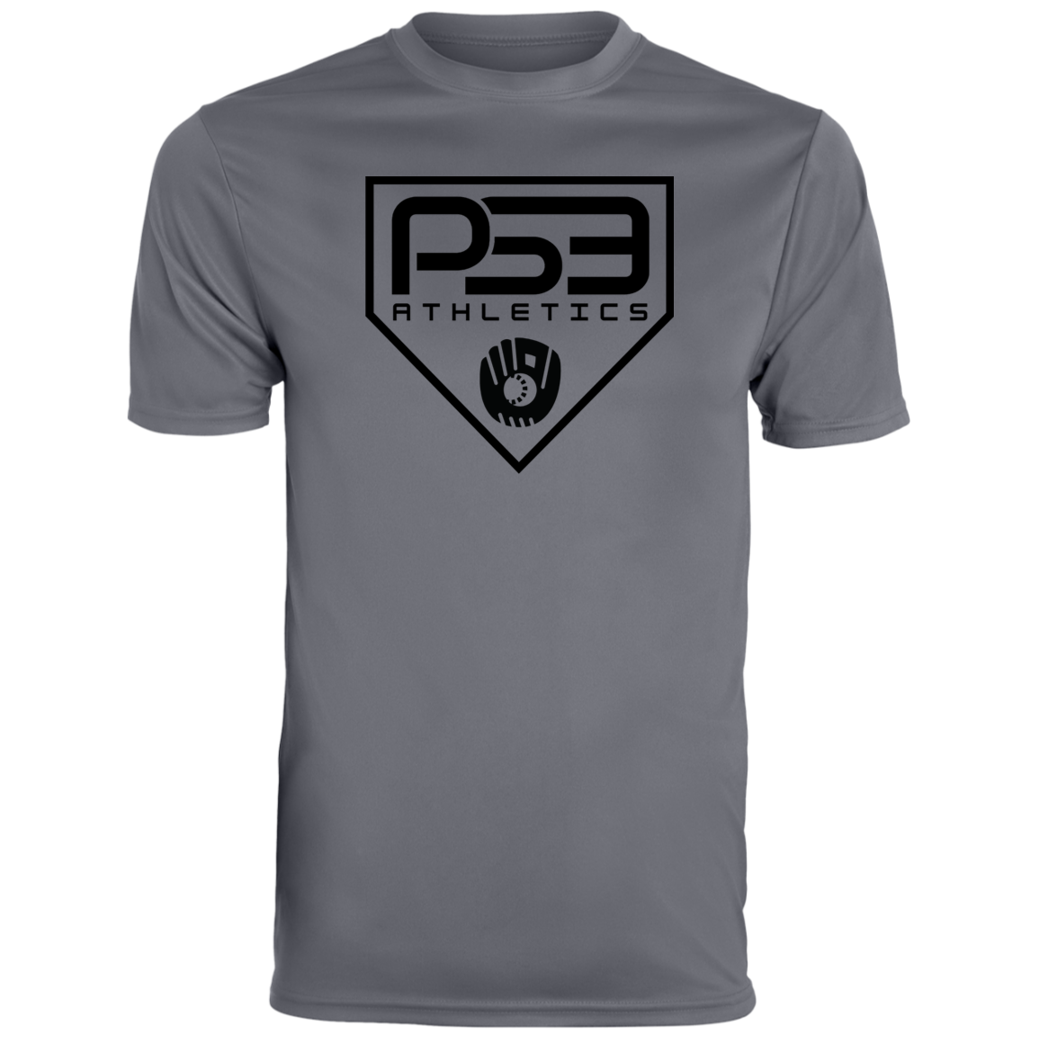 Black Plate Logo Youth Moisture-Wicking Tee