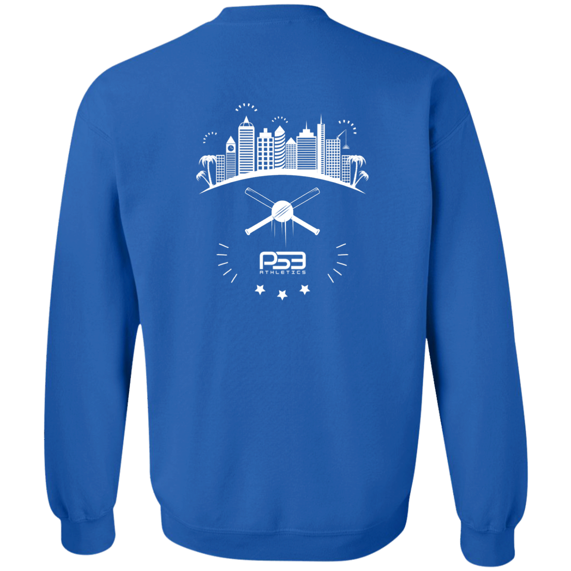 Baseball City Bright & White Youth Crewneck Sweatshirt