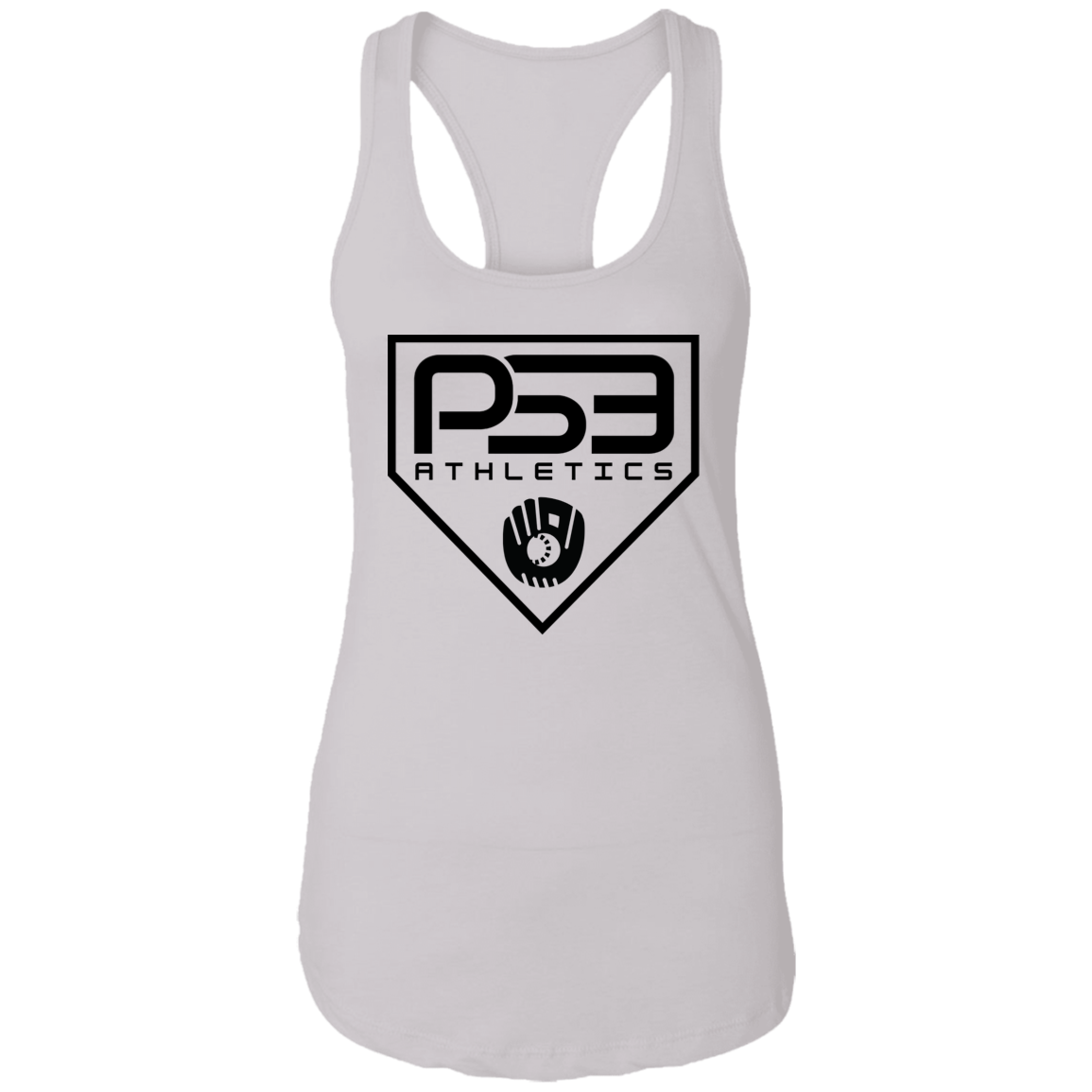 Black Plate Logo Ladies Ideal Racerback Tank