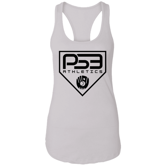 Black Plate Logo Ladies Ideal Racerback Tank
