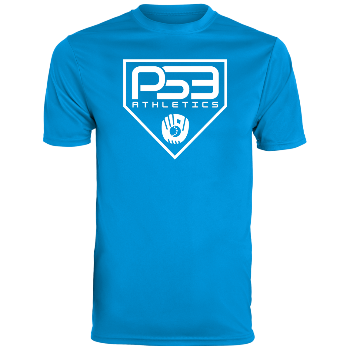 White Plate Logo Youth Moisture-Wicking Tee