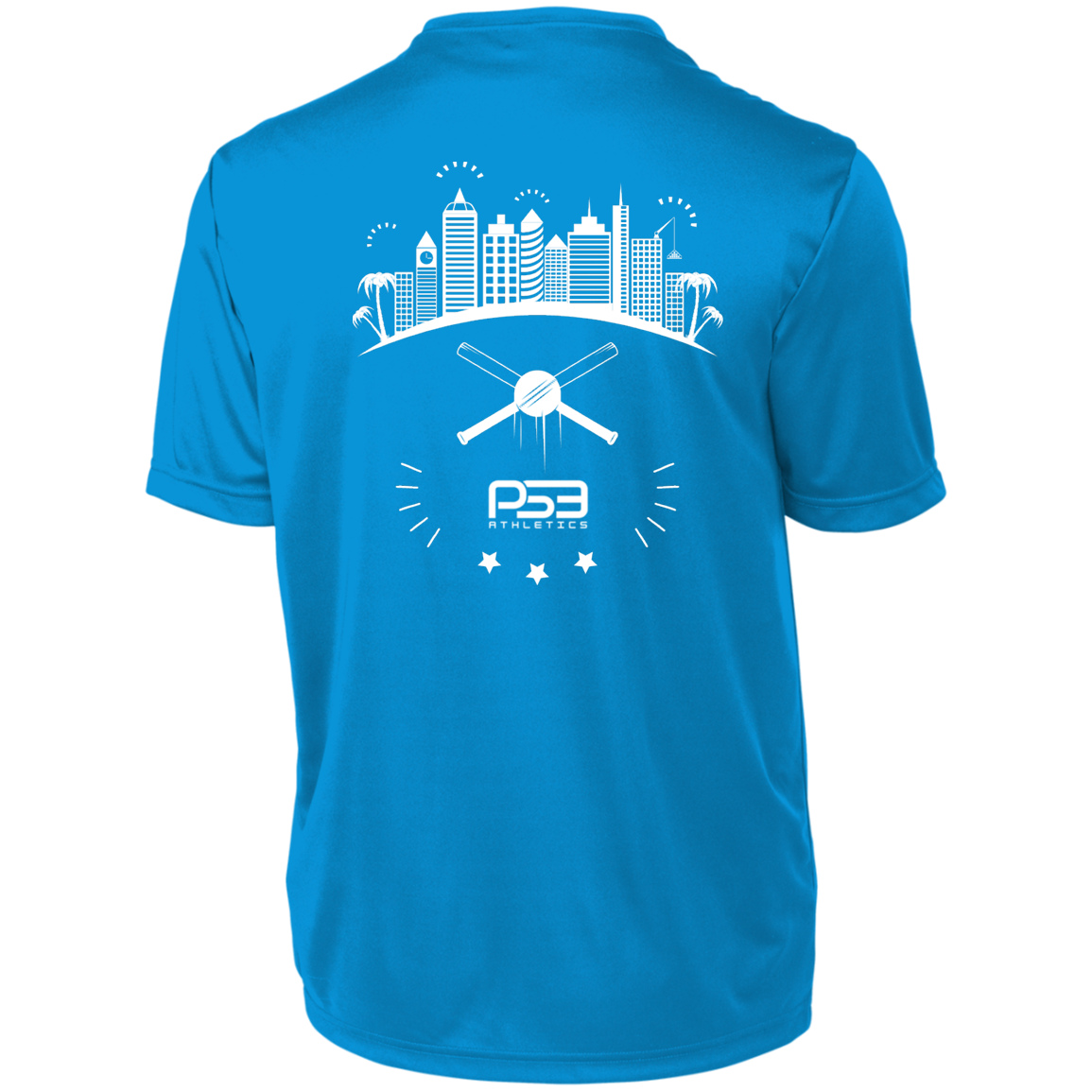 Baseball City Bright & White Youth Moisture-Wicking Tee