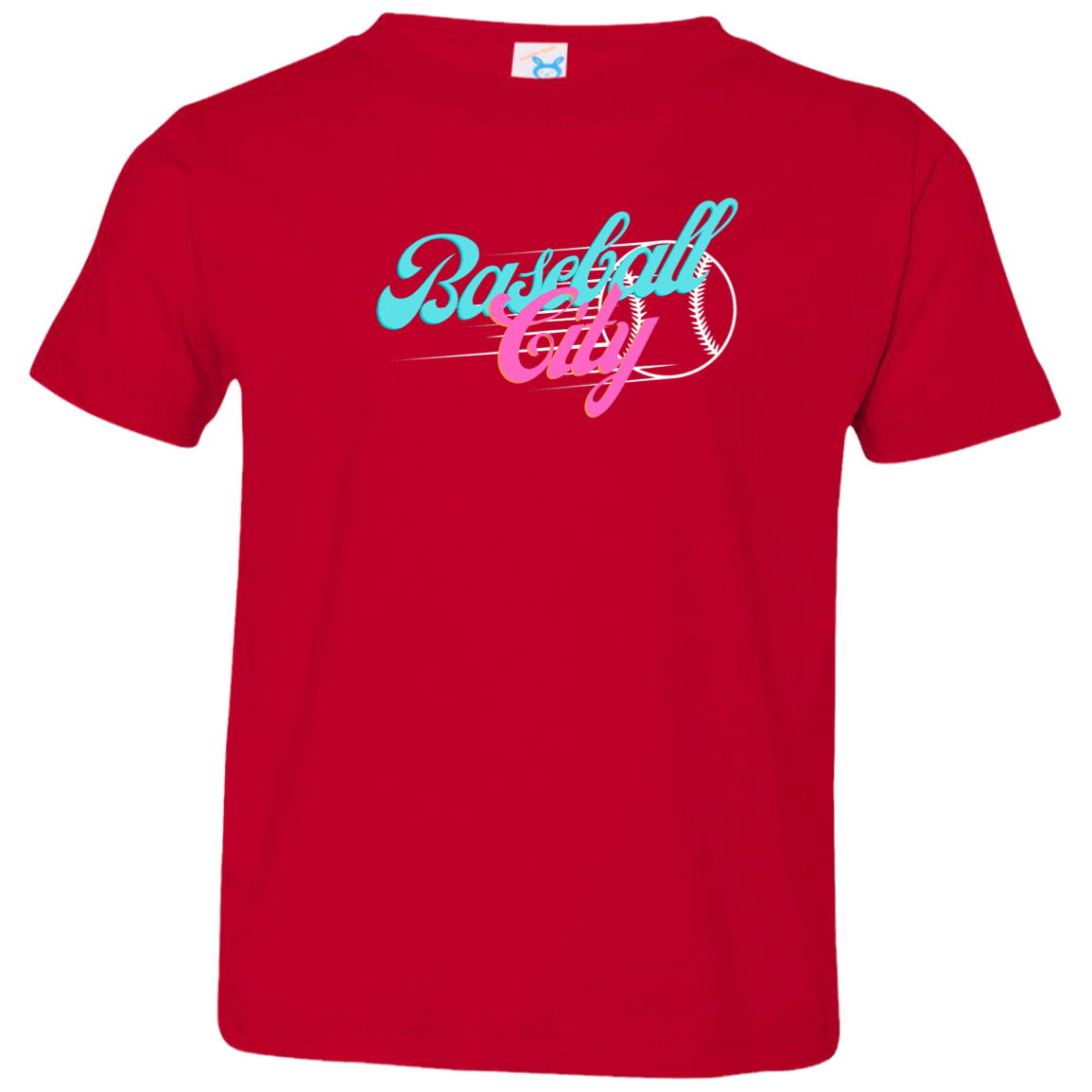 Baseball City Bright & White Toddler Jersey T-Shirt