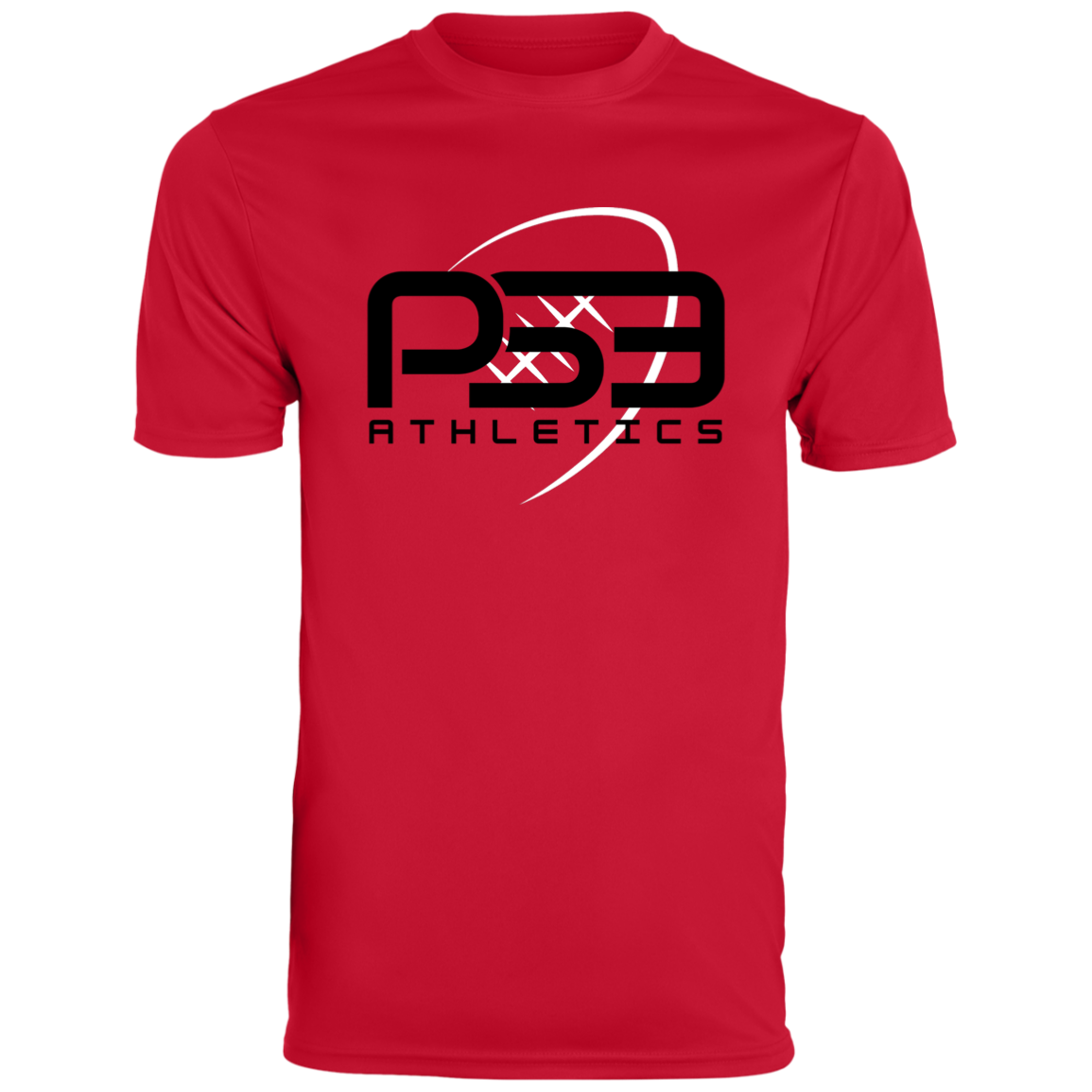 Black Football Logo Men's Moisture-Wicking Tee