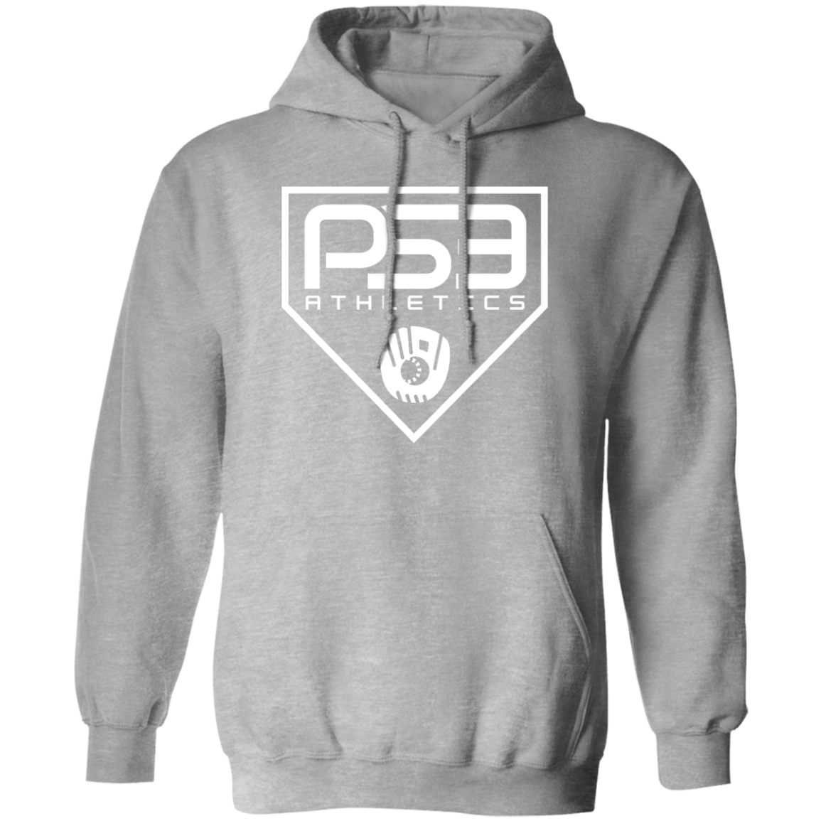 White Plate Logo Pullover Hoodie
