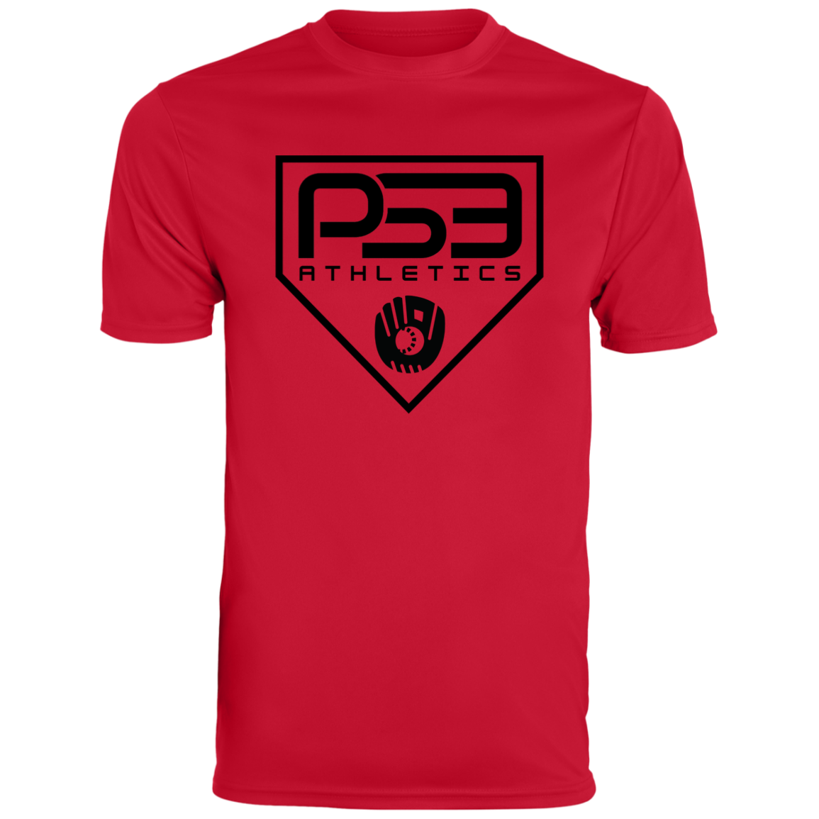 Black Plate Logo Men's Moisture-Wicking Tee