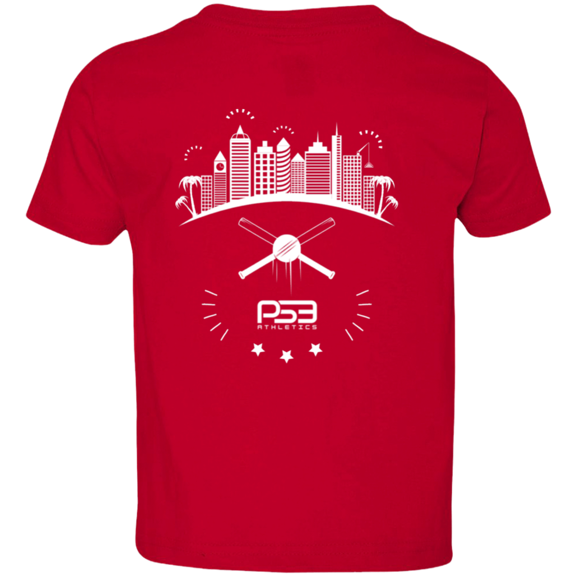Baseball City Bright & White Toddler Jersey T-Shirt