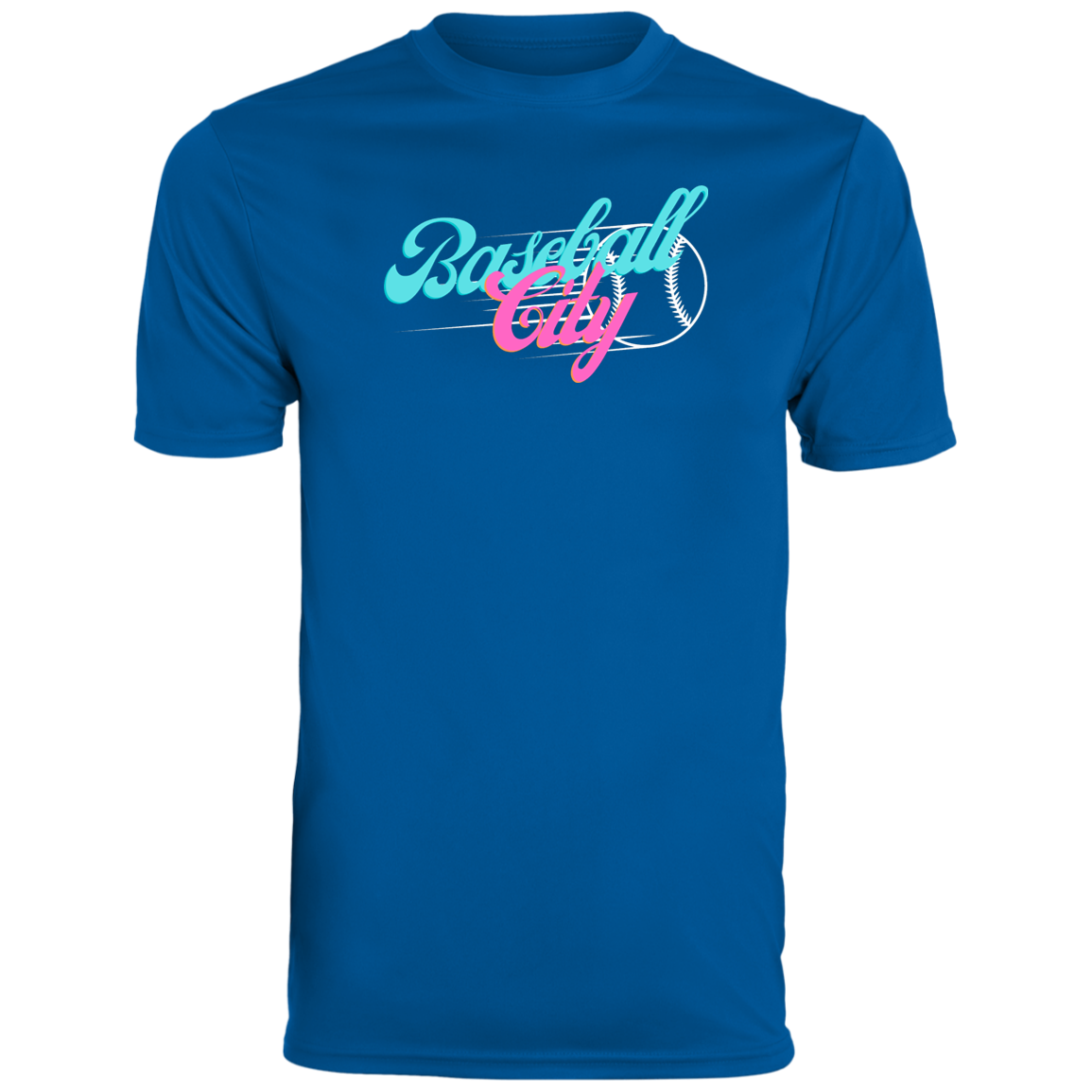 Baseball City Bright & White Youth Moisture-Wicking Tee