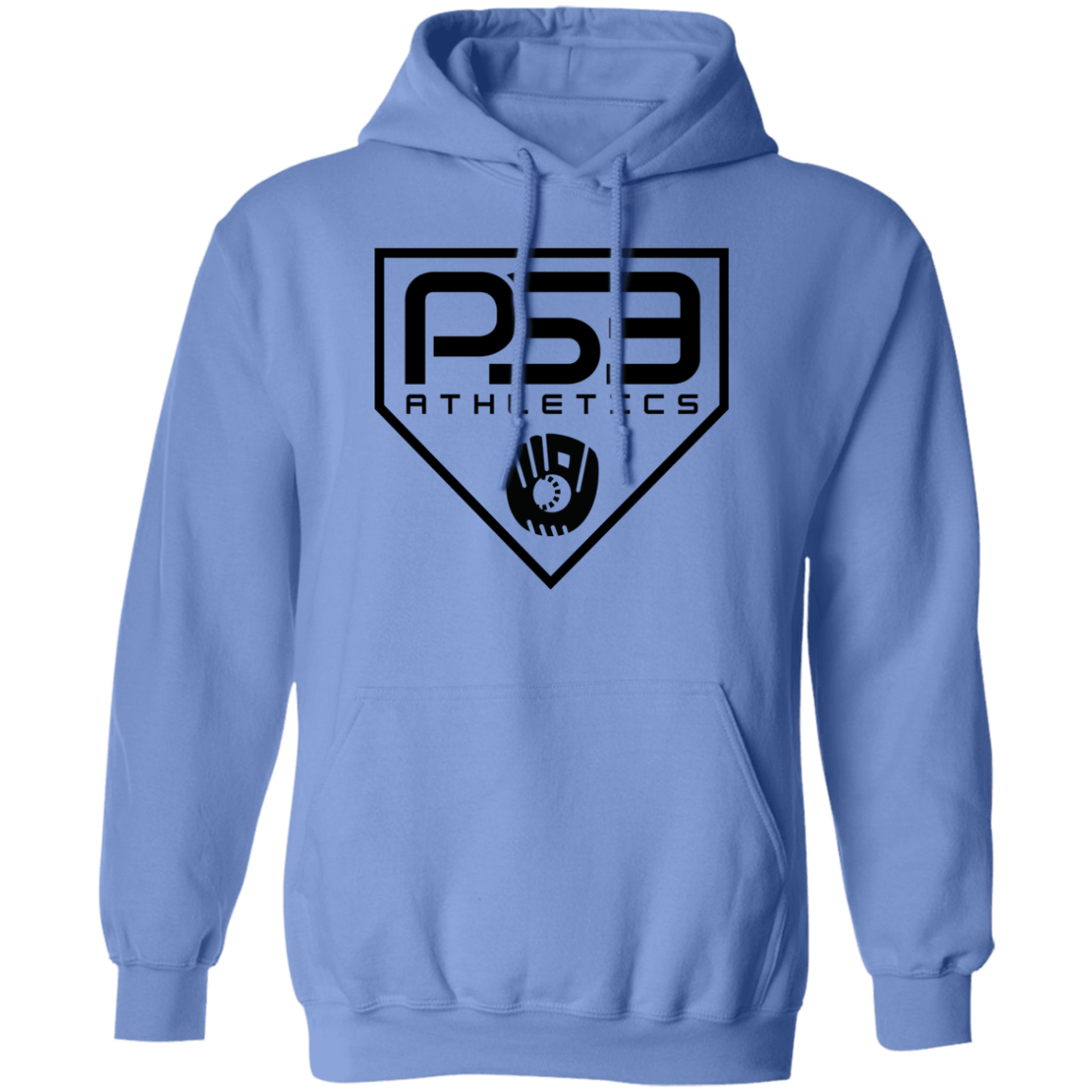 Black Plate Logo Pullover Hoodie