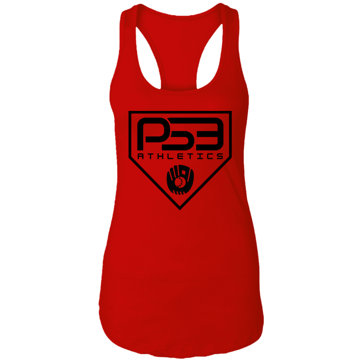Black Plate Logo Ladies Ideal Racerback Tank