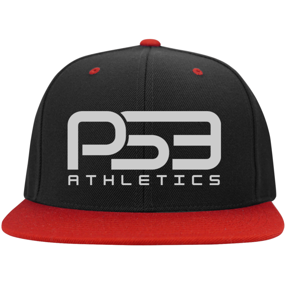 PS3 Classic Embroidered Flat Bill High-Profile Snapback Hat