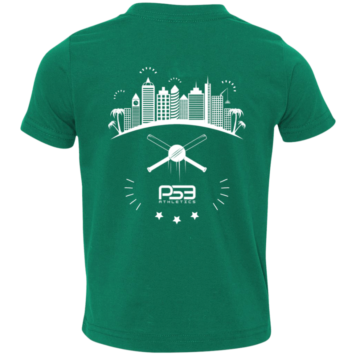 Baseball City Bright & White Toddler Jersey T-Shirt