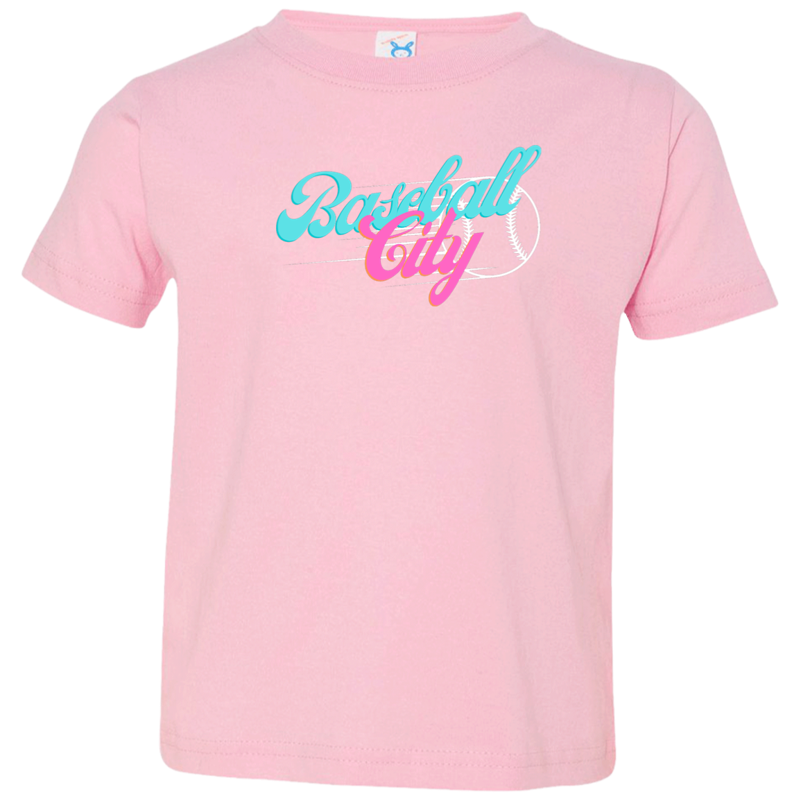 Baseball City Bright & White Toddler Jersey T-Shirt