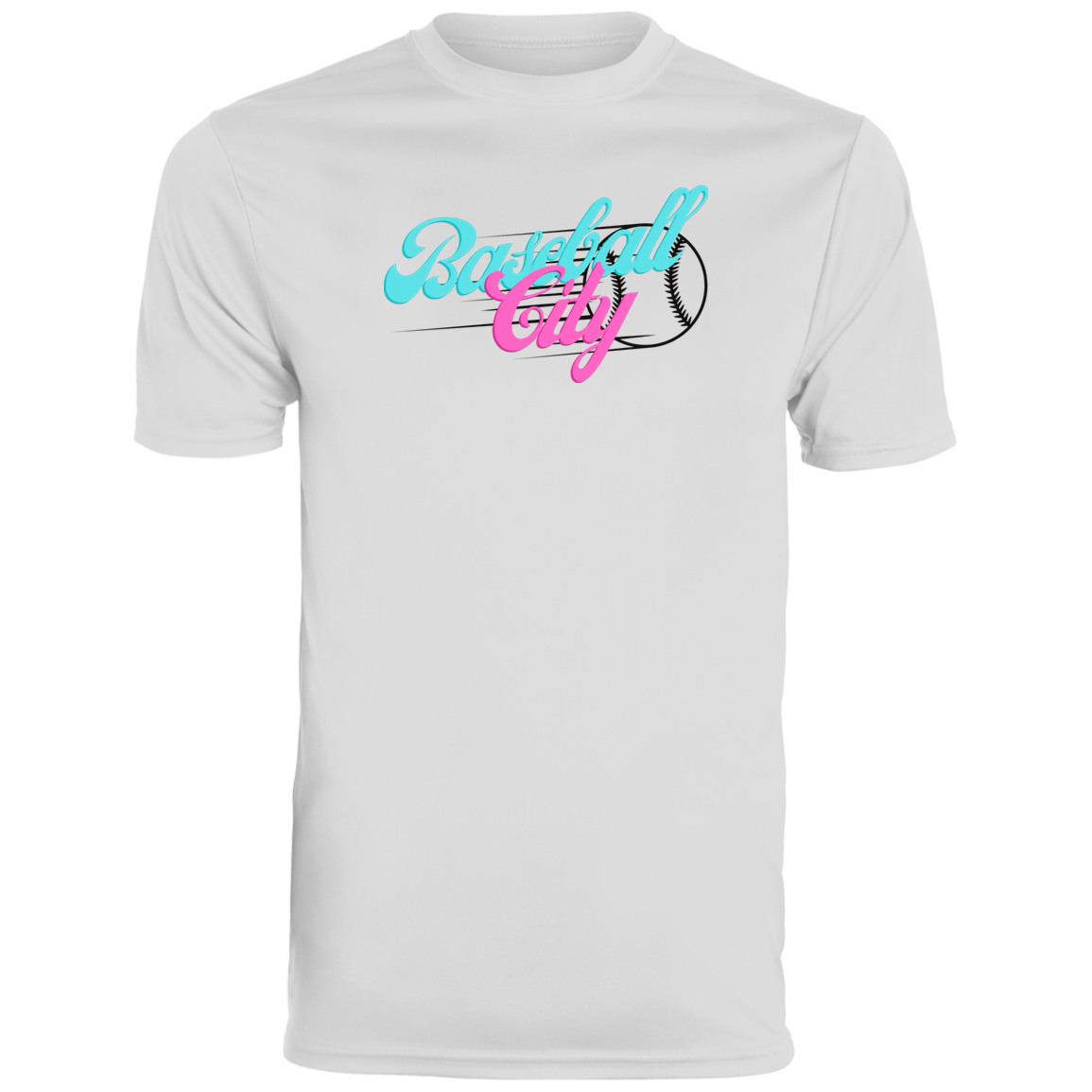 Baseball City Bright & Black Youth Moisture-Wicking Tee