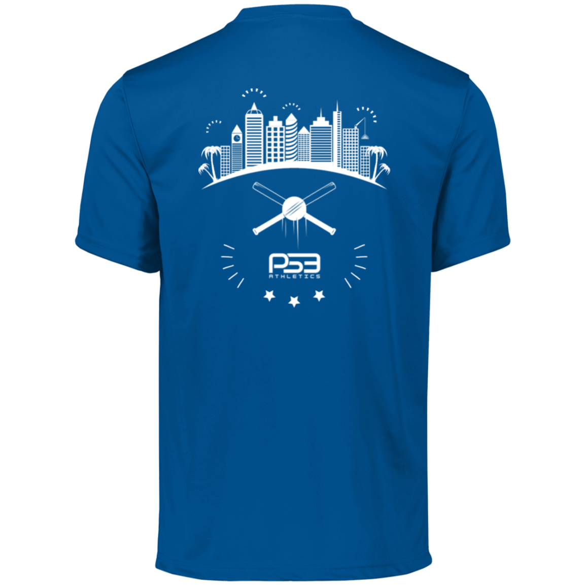 Baseball City Bright & White Men's Moisture-Wicking Tee