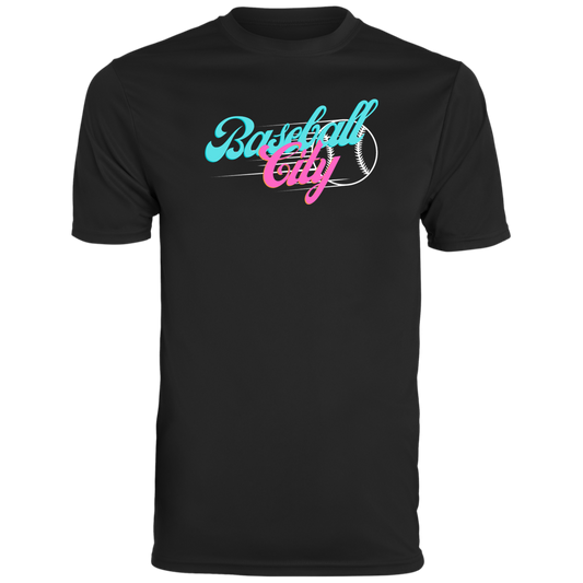 Baseball City Bright & White Youth Moisture-Wicking Tee